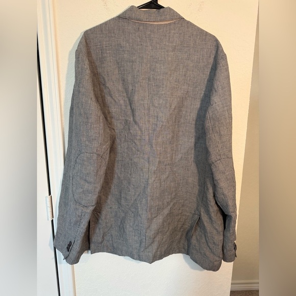 Tommy Bahama Linen Blazer Houndstooth Sport Coat Black White Mens Size XL - Picture 8 of 10